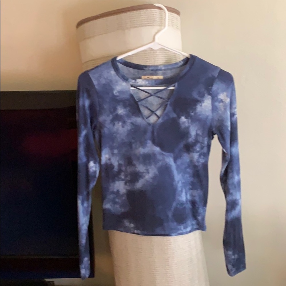 Hollister tie dye top